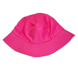Hot Pink and White Reversible Bucket Hat NWOT